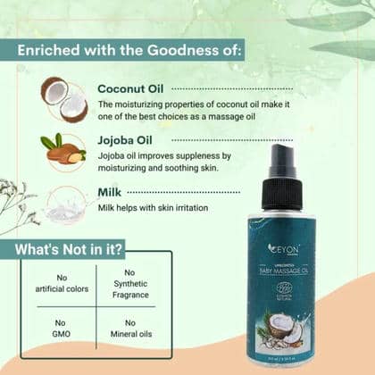 Organic Natural Baby massage oil