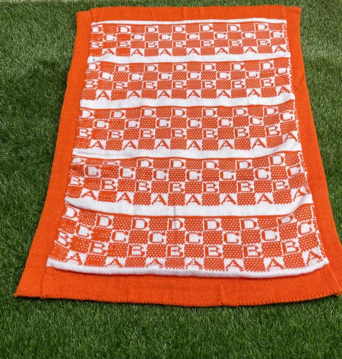 Red Alphabets Baby Blanket FABLY The exclusive women owned brands