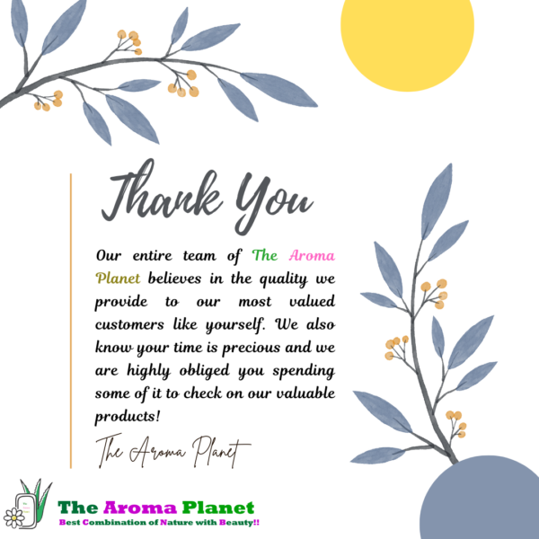 The Aroma Planet Thank you