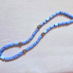 Blue Monalisa Beads Necklace