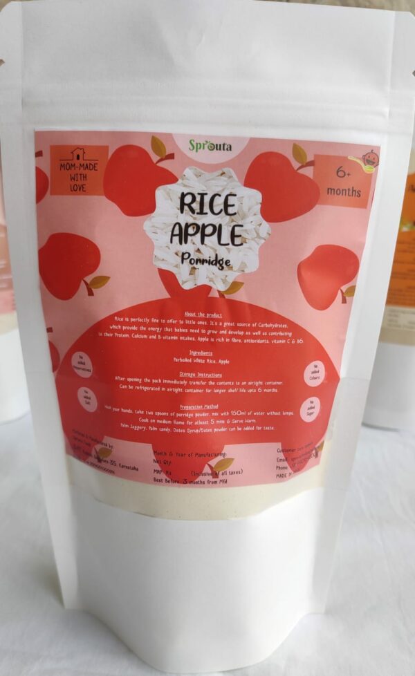 Rice Apple porridge