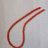 Red fimo beads necklace