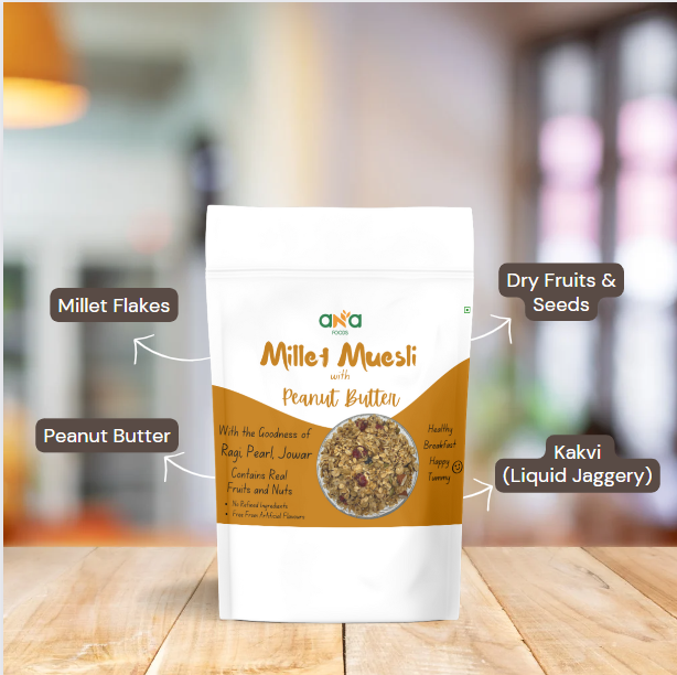 Ana Foods Millet Muesli with Peanut Butter