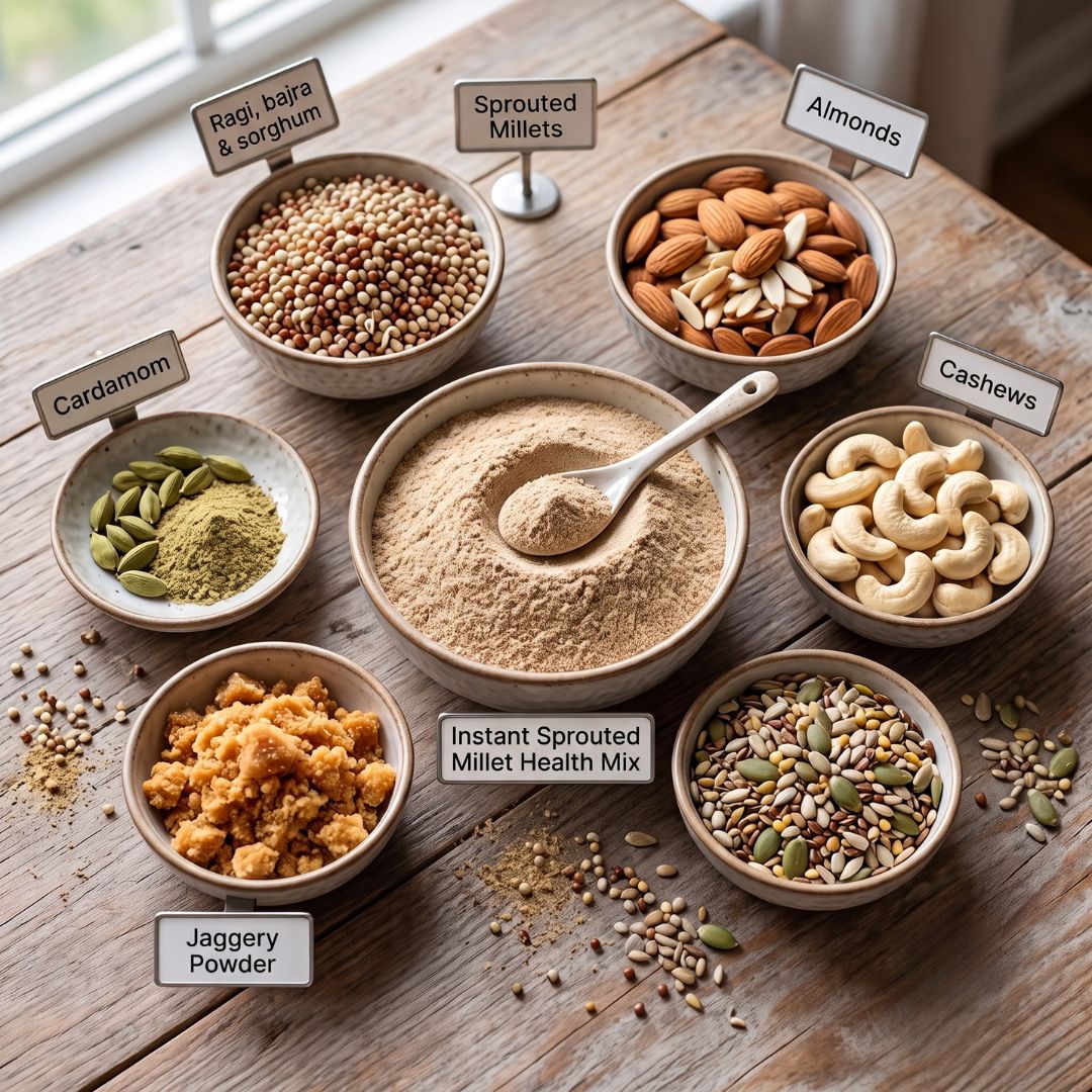 Instant Sprouted Healthmix Fably Instant Sprouted Healthmix